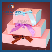 Lovely Nice Pink Printing Macaron Packing Box (CMG-cake box-005)